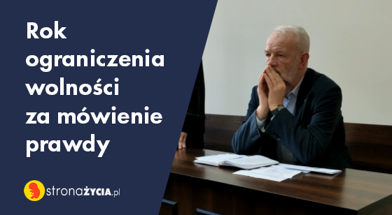 Rok ograniczenia wolności za mówienie prawdy [zdjęcie]