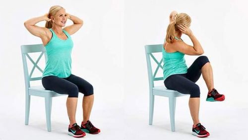 Ćwiczenia na płaski brzuch bez wstawania z krzesła - Krok do Zdrowia